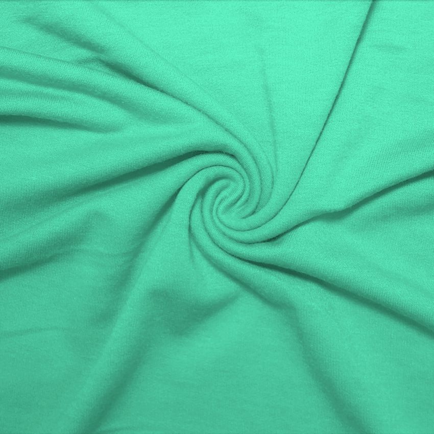 French Terry Polyester Rayon Spandex Light Seafoam - Click Image to Close